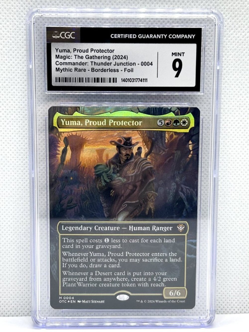 Yuma, Proud Protector Commander: Thunder Junction 2024 CGC Graded 9 Mint MTG